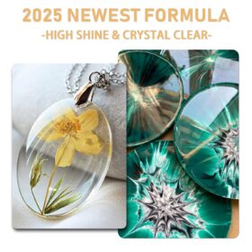 Puduo 72OZ Crystal Clear Epoxy Resin Kit – Bubble-Free, Food Grade UV Resistant Casting Resin for Wood, Art, Jewelry, & DIY Table Coatings