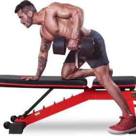 DERACY Adjustable Weight Bench – Heavy Duty Incline & Decline Bench for Full Body Strength Training