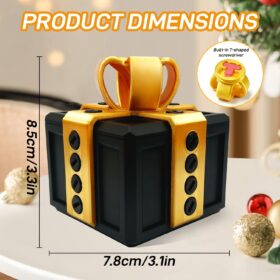 The Ultimate Annoying Present – Hard to Open Puzzle Prank Box with Screws – Funny Gag Gift & Challenge for Adults, Birthdays, and Christmas