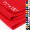 XSEINO Premium Red Felt Fabric Sheet – 72” x 36” (2 Yards) – 1.4mm Thick Nonwoven Polyester Textile for DIY Crafts, Sewing, Home Décor & Creative Projects