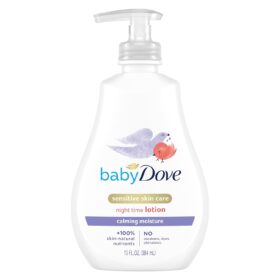 Baby Dove Calming Moisture Hypoallergenic Baby Lotion – 13 oz Chamomile Scented Moisturizer for Sensitive Skin