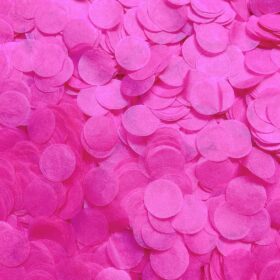 5000 Pieces Hot Pink Tissue Paper Confetti - 1.5cm Biodegradable Circle Dots for Wedding Tables, Birthday Parties & Celebrations