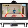 TC-1 1080P Backup Camera with Radar PDC System & 7 Inch Monitor - HD Rear View Kit with Night Vision, Parking Sensors, and IP69 Waterproof for Cars, Trucks, SUVs, and RVs