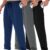 Men's 3-Pack Loose Fit Joggers with Pockets - Open Bottom Mesh Sweatpants for Running, Gym & Casual Wear