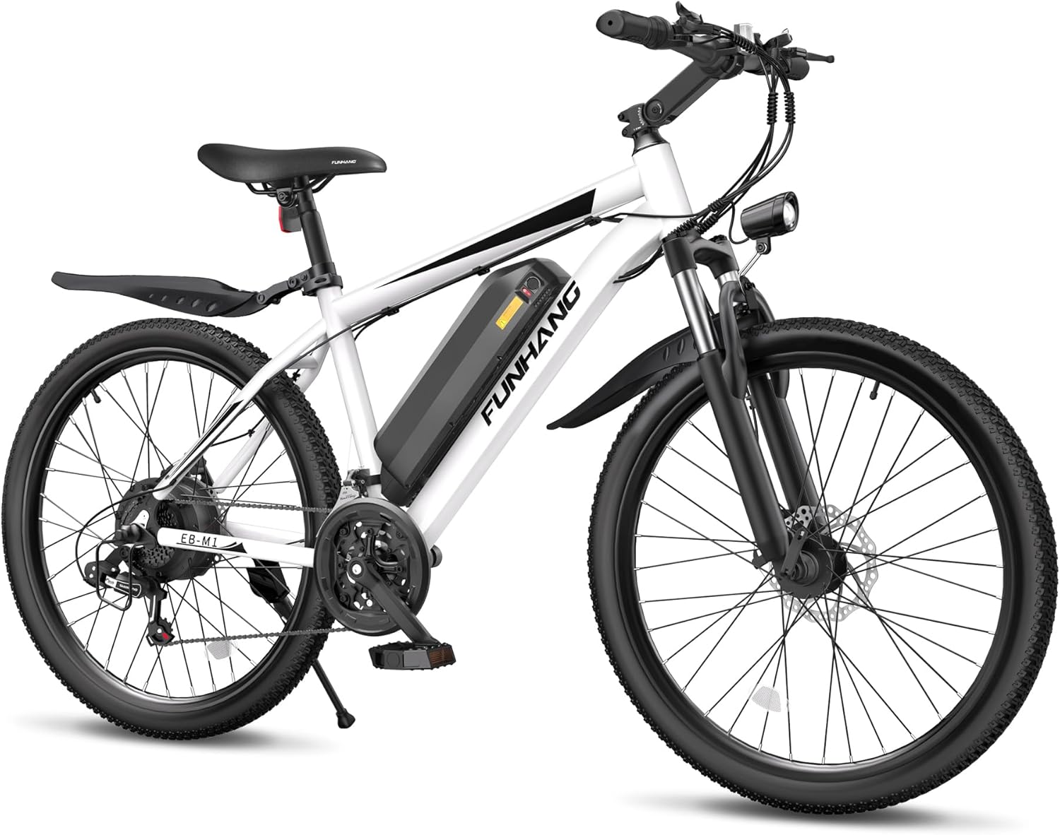 Funhang Electric Bike for Adults - 26" UL 2849 Certified Electric Mountain Bike with 1000W Peak Motor, 48V Removable Battery, 21 Speed, and Up to 50 Miles Range