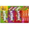 SKITTLES & STARBURST Candy Variety Pack – 18 Count Bulk Box of Full Size Fruit Chews & Sweets (37.05 oz)