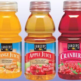 Langers 100% Juice Variety Pack – 12 Count Assortment of Apple, Orange & Cranberry Juice Cocktails (10 Fl Oz Bottles)