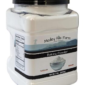 Medley Hills Farm Double Acting Baking Powder (2 lb) - Aluminum Free, Kosher, Made in USA - Premium Bulk Leavening Agent for Baking
