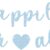 Light Blue Glitter 'Happily Ever After' Banner - Pre-Assembled Bachelorette, Bridal Shower & Wedding Party Decorations