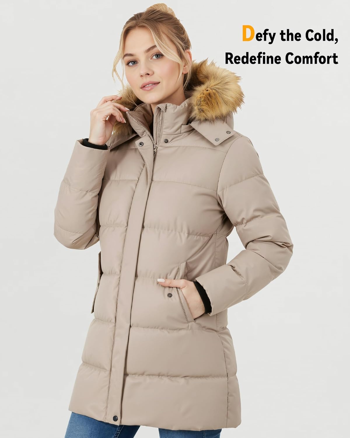Genovega Women's Graphene Heated Jacket with 12V Fast Charge & 18400mAh Battery