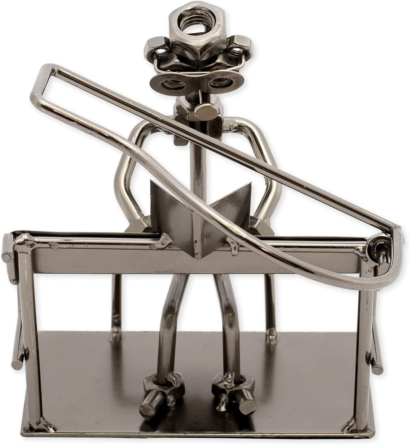 Broadway Gift Pianist Handcrafted Metal Musician Figurine – 7-Inch Artistic Home Décor & Music Lover Gift