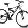 WEIZE 27.5/26 inch Mountain Bike for Adults & Teens - 18-Speed Dual Suspension MTB with High-Carbon Steel Frame and All-Terrain Tires