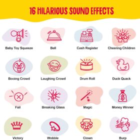 KNUCKLHEAD Sound Effects Machine – 16 Hilarious Sounds | Pocket-Sized Prank Toys & Gag Gifts for Boys, Teens & Kids