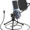 TONOR TC-777 USB Condenser Microphone Kit with Pop Filter & Tripod Stand – Plug & Play PC Mic for Podcasting, Streaming, Gaming, and Vocal Recording