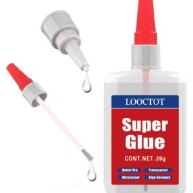 Premium 2-in-1 Super Glue with Precision Brush & Nozzle Applicator – 20g Industrial Strength Cyanoacrylate Adhesive for Wood, Metal, Plastic & DIY Crafts