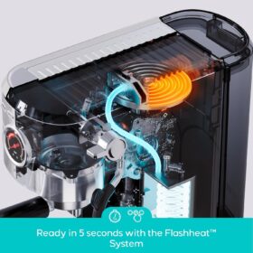 CASABREWS 5418 PRO Espresso Machine - 20 Bar Professional Coffee Maker with Rapid Milk Frother, Stainless Steel Semi-Automatic Brewer for Latte, Cappuccino & Mocha