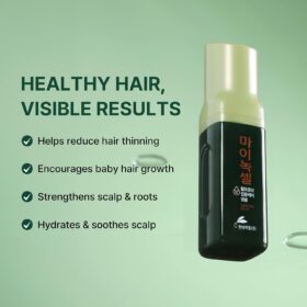 Korean Scalp Intensive Hair Growth Serum – Biotin & Panthenol Ampoule for Hair Loss, Thinning Hair & Root Strengthening (2.02 fl oz)