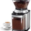 Cuisinart DBM-8P1 Automatic Burr Coffee Grinder - 18-Position Grind Selector & One-Touch Operation, Black Stainless Steel