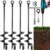 Heavy Duty 18-Inch Ground Anchors (4-Pack) - Spiral Auger Stakes for Swing Sets, Trampolines, Sheds, and Tents - Includes T-Handle and Drill Bit
