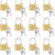 Juvale 12-Pack Mini Luggage Locks with Keys – Small Gold & Silver Locks for Suitcases, Diaries, Jewelry Boxes, and Travel Bags