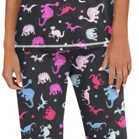 Ekouaer Women's Pajama Set - Soft Capri Lounge & Sleepwear with Pockets - V-Neck Short Sleeve 2-Piece Outfit (S-3XL)