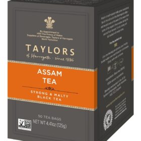Taylors of Harrogate Assam Tea, 50 Premium Pillow Teabags – Rich, Malty & Full-Bodied Indian Black Tea Blend