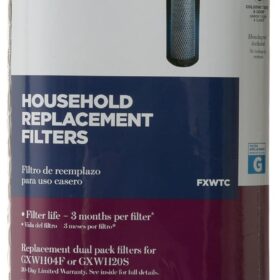 GE FXWTC Whole House Water Filter Replacement Pack (2 Count) | Reduces Chlorine, Rust, and Sediment | Compatible with GXWH40F & GXWH20S Systems | NSF Certified