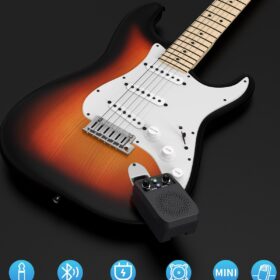 JOYO JA-05G 5W Mini Guitar Amplifier - Portable Rechargeable Electric Guitar Amp with Bluetooth 5.1, Built-in Clean, Distortion, Overdrive & Reverb Effects (Black)