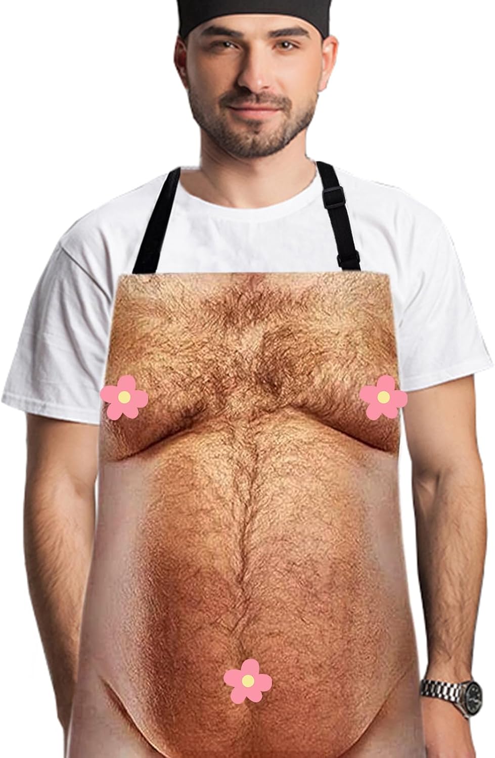 Hilarious Original 6-Pack Abs Apron – Funny Gag Gift for Men, Dad, & Husband – Perfect for BBQ, Cooking & Birthday Parties