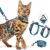 Halypet H300 Pro Cat Harness and Leash Set – 3-in-1 Adjustable, Escape-Proof Walking Vest for Kittens & Large Cats