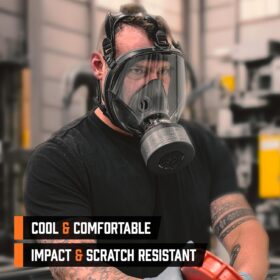 MIRA Safety CM-I01 Full-Face Respirator Mask – Industrial-Grade Protection with 40mm NATO Filter Compatibility