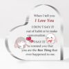 Romantic Acrylic Heart Plaque – Personalized Souvenir Gift for Wife, Husband & Couples – Valentine’s Day, Wedding, Birthday & Anniversary Home Decoration