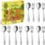 Toddler Utensils Set – 12-Piece Stainless Steel Silverware for Kids with Fun Animal Designs – Dishwasher Safe Spoons and Forks for Baby Feeding