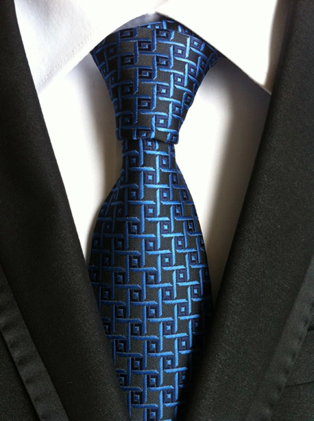 WeiShang 6-Pack Men's Classic Jacquard Woven Silk Neckties - Premium Formal Striped Tie Set for Business & Wedding Attire