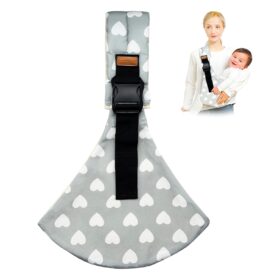 Portable Baby Sling Carrier with Hip Seat - Adjustable, Breathable Cotton Wrap for Newborns to Toddlers (10-30lbs), Lightweight Travel Solution