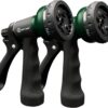 AUTOMAN Garden Hose Nozzle 2 Pack - Heavy Duty Adjustable Water Spray Nozzle with 7 Patterns, Ergonomic Non-Slip Grip & Lockable Flow for Lawn, Car Wash & Pet Cleaning