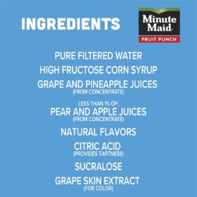 Minute Maid Premium Fruit Punch - 59 Fl Oz Bottle - Refreshing Family Beverage