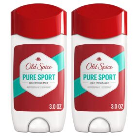 Old Spice High Endurance Pure Sport Antiperspirant & Deodorant for Men - 24/7 Sweat Defense, 2 Pack (3.0 oz)