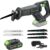 GALAX PRO 20V Cordless Reciprocating Saw with Variable Speed, Tool-Less Blade Change, and Fast Charger – Compact 0-3000 RPM Electric Saw with 5 Blades for Wood and Metal Cutting