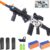 Electric Sniper Rifle Toy Gun Kit with Scope – Semi-Automatic Foam Blaster with 120 Darts, 3 Magazines & Tactical Accessories – Outdoor Shooting Game Set for Boys & Girls