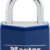 Master Lock 142DCM Blue Vinyl Covered Padlock | Indoor/Outdoor Keyed Security for Gym, School & Employee Lockers