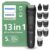Philips Norelco All-in-One 3000 Series Men's Grooming Kit – 13-Piece Beard Trimmer, Hair Clipper & Body Groomer with 9 Length Settings