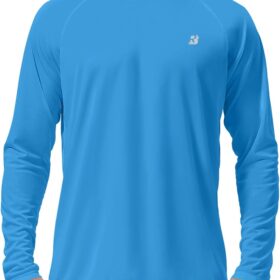 Roadbox Men's UPF 50+ Performance Sun Protection Shirt - Quick Dry Long Sleeve Fishing Rash Guard for Hiking, Swimming & Outdoor Sports