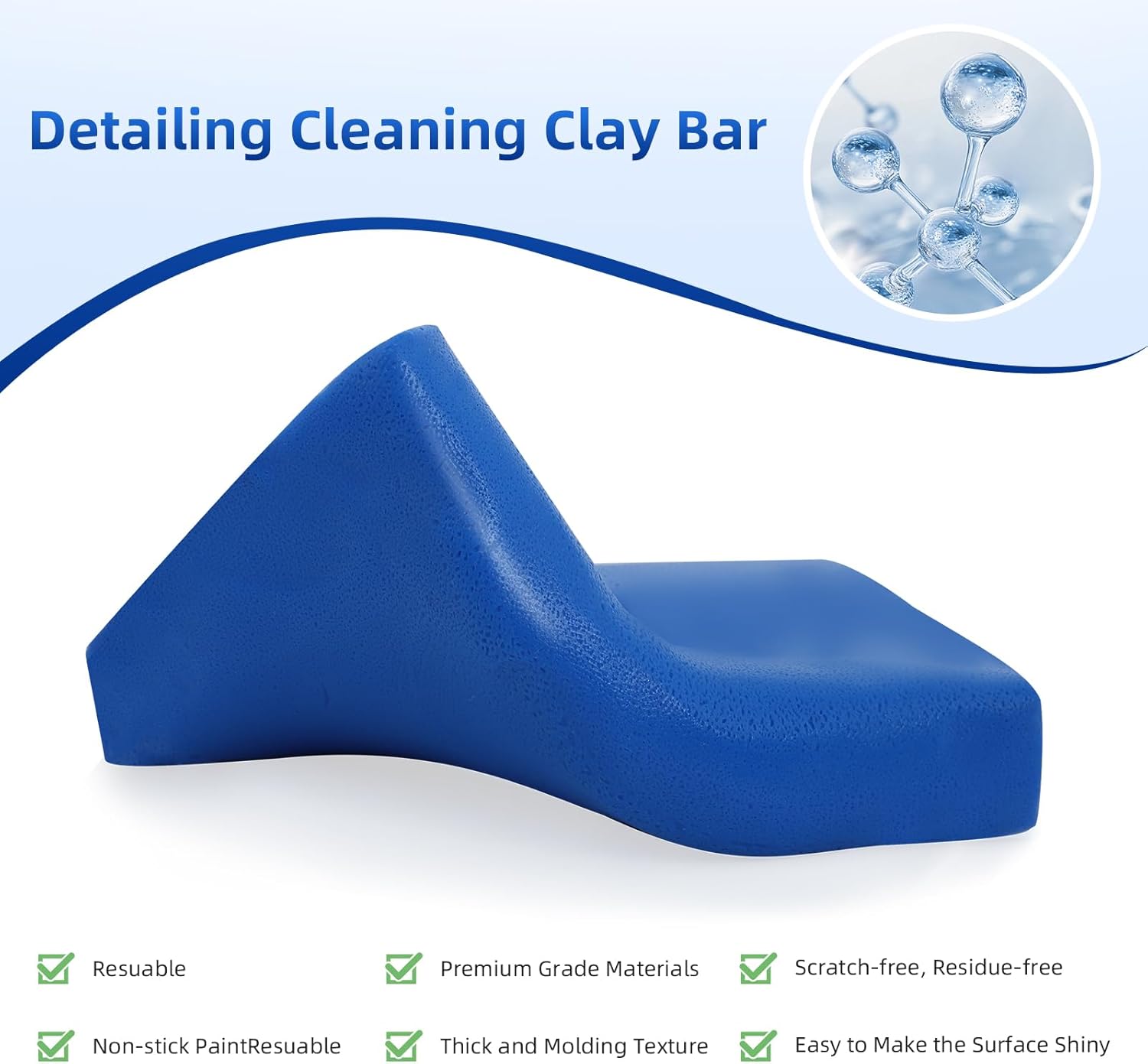 IPELY 4-Pack 100g Auto Detailing Clay Bar Kit - Professional Grade Surface Cleaner for Paint, Glass, and Wheels