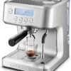 CASABREWS Ultra Espresso Machine - Professional 20-Bar Coffee Maker with LCD Display, Built-in Milk Frother, and Adjustable Temperature for Barista-Quality Lattes, Cappuccinos & Espresso
