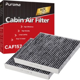 Puroma 2-Pack Premium Cabin Air Filter with Activated Carbon – Compatible with Toyota, Lexus, Mazda & Subaru (Replaces CP157, CF12157)