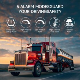 MIRAIDON Solar TPMS for RV & Trailers – 10 Sensor Tire Pressure Monitoring System with Real-Time Alerts & Signal Repeater