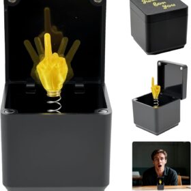 Prank Middle Finger in A Box - Funny Pop-Up Gag Gift for White Elephant, Birthdays & Office Humor