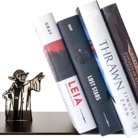 Master Yoda Force Metal Bookend – Double-Sided Star Wars Décor & Novelty Gift for Fans