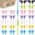 JustJamz 30-Pack Bulk Earbuds | Multi-Colored Disposable In-Ear Headphones with 3.5mm Jack for Classrooms, Schools, and Kids